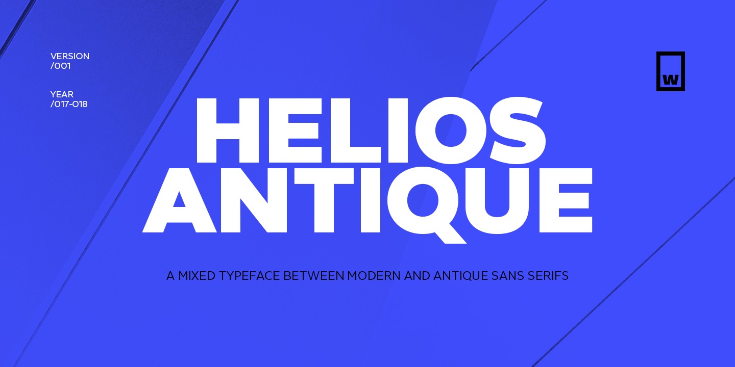 Ejemplo de fuente Helios Antique Heavy Italic