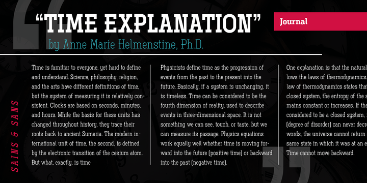 Ejemplo de fuente Ferguson Condensed Normal