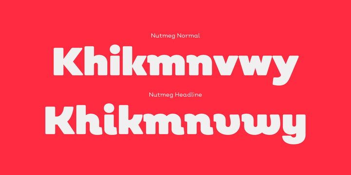 Ejemplo de fuente Nutmeg Thin Italic