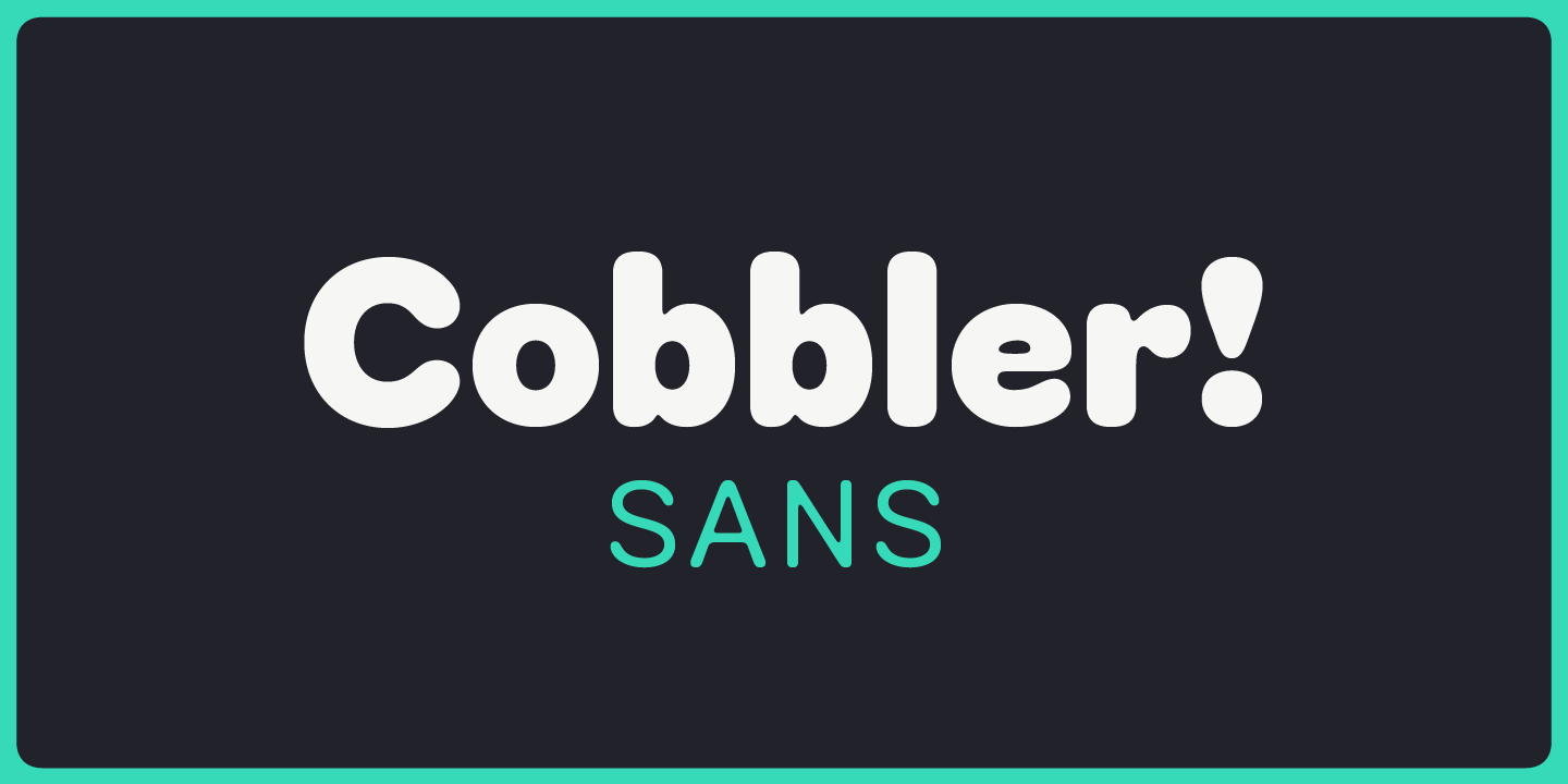 Ejemplo de fuente Cobbler Sans Semi Bold