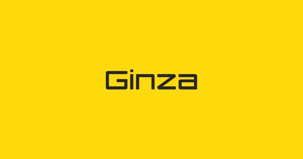 Ejemplo de fuente Ginza