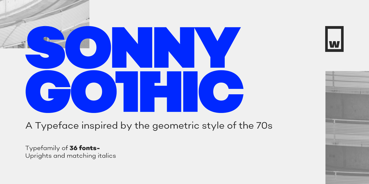 Ejemplo de fuente Sonny Gothic Extra Bold Italic