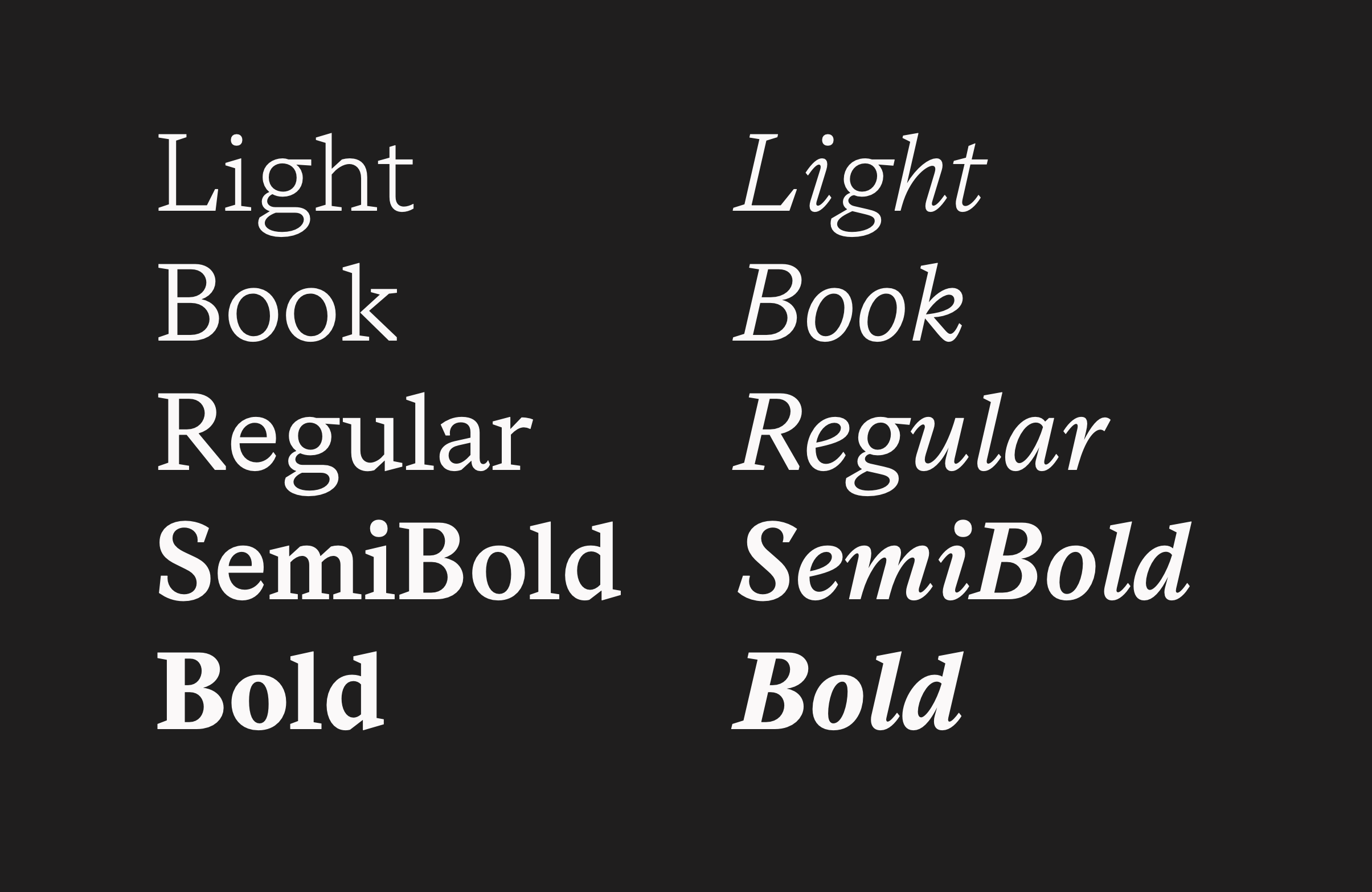 Ejemplo de fuente Messina Serif Semi Bold Italic