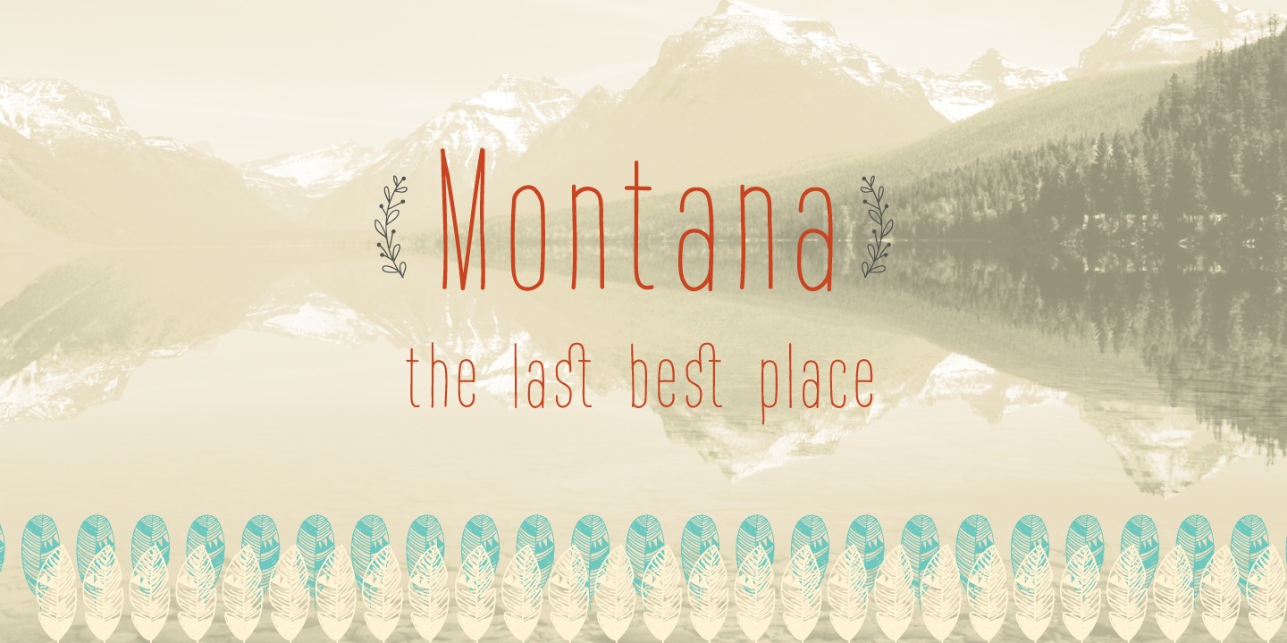 Ejemplo de fuente Montana