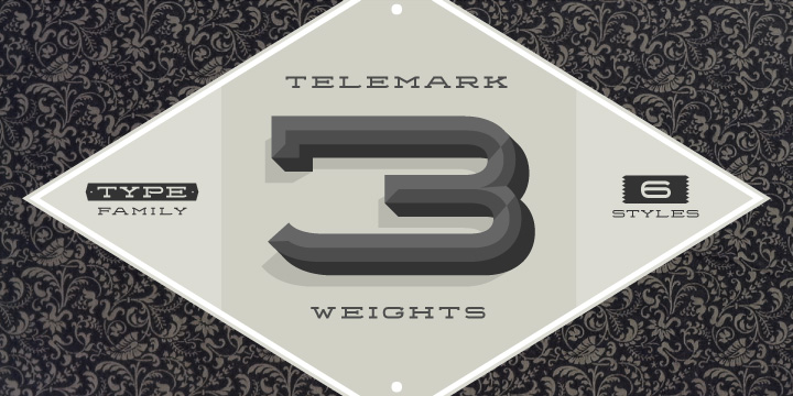 Ejemplo de fuente Telemark Label Bold