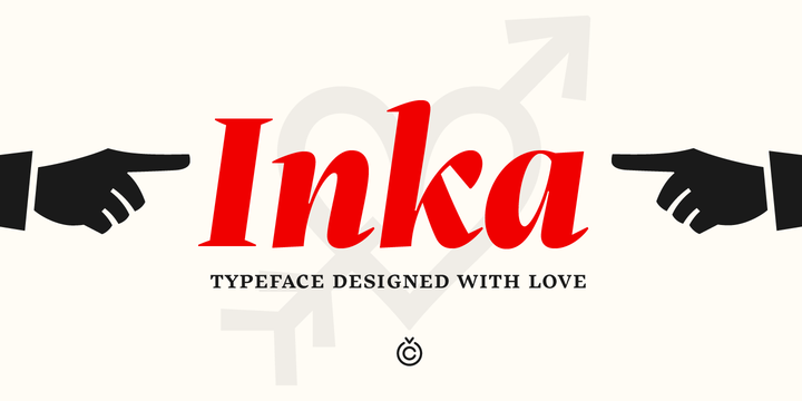Ejemplo de fuente Inka A Small Black Italic