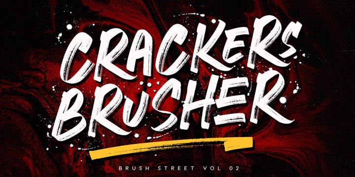 Ejemplo de fuente Crackers Brusher