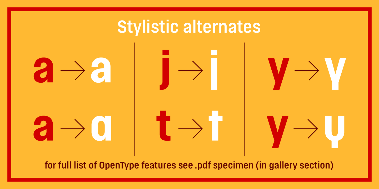 Ejemplo de fuente Normatica Light Italic