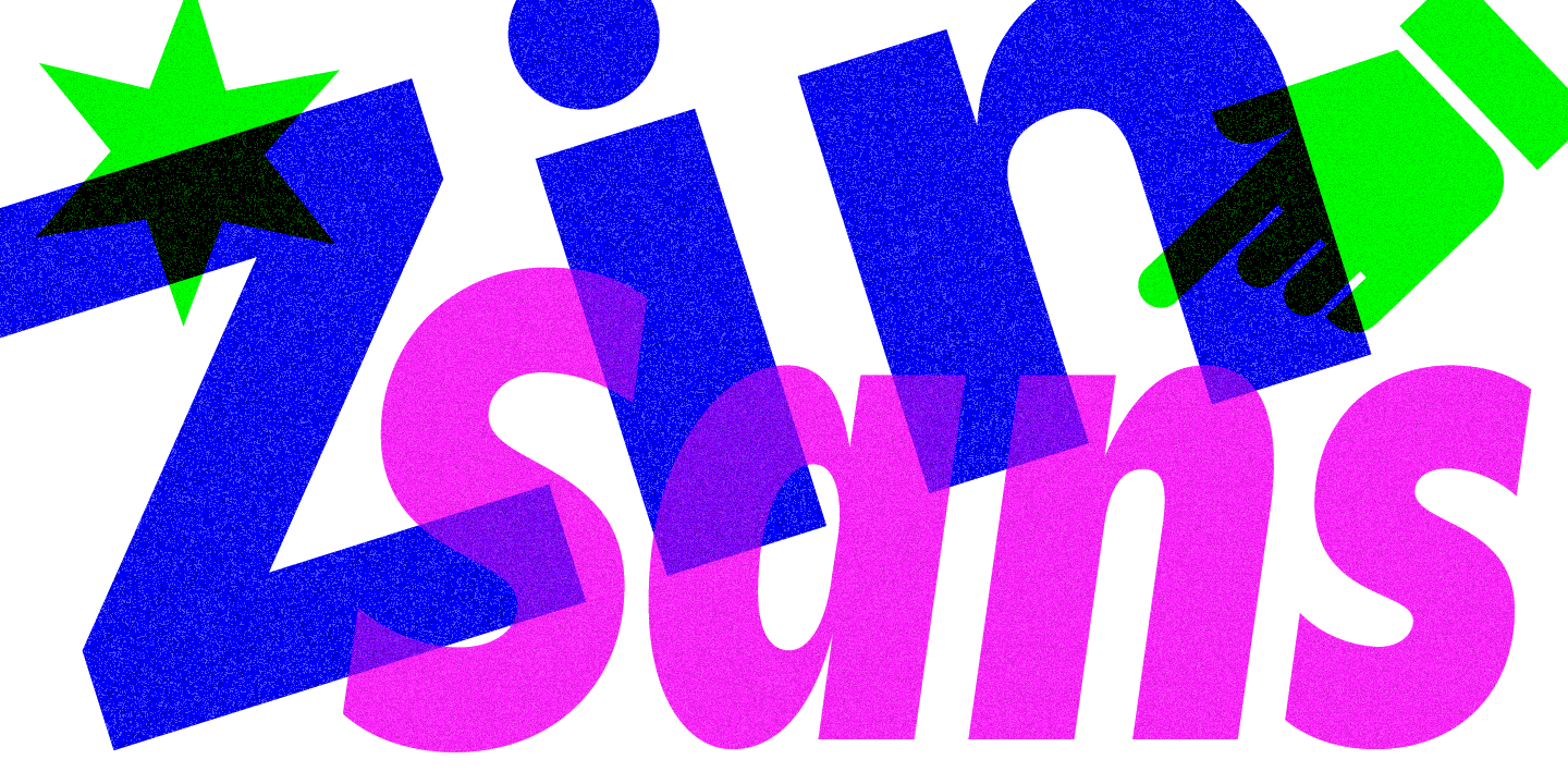 Ejemplo de fuente Zin Sans Extd Regular Italic