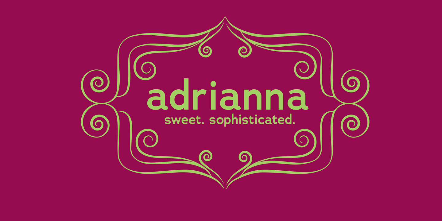 Ejemplo de fuente Adrianna Extended Demi Bold