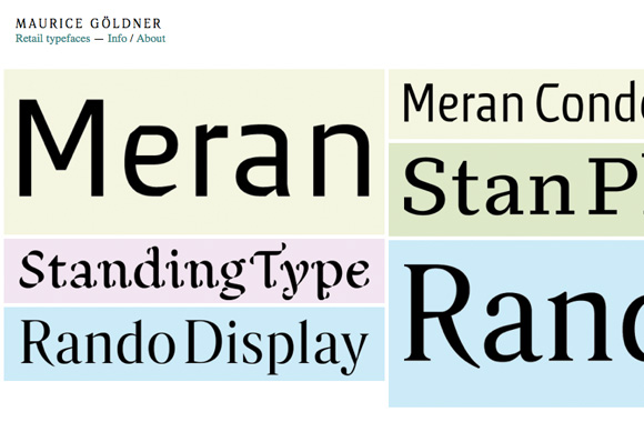 Ejemplo de fuente Meran Condensed Light Italic