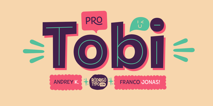 Ejemplo de fuente Tobi Pro Extra Bold