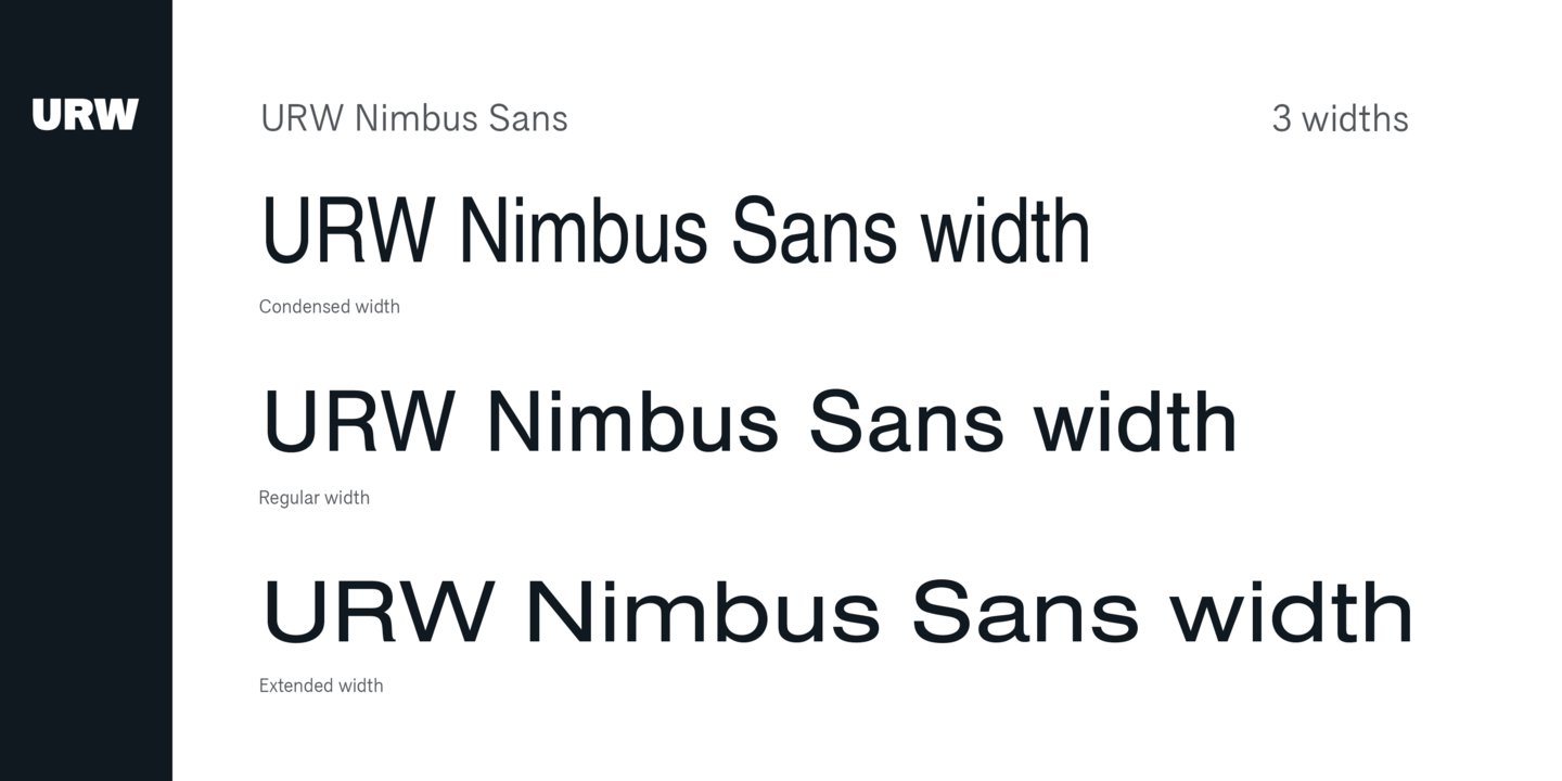Ejemplo de fuente Nimbus Sans CHS Light