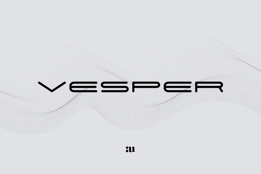 Ejemplo de fuente Vesper