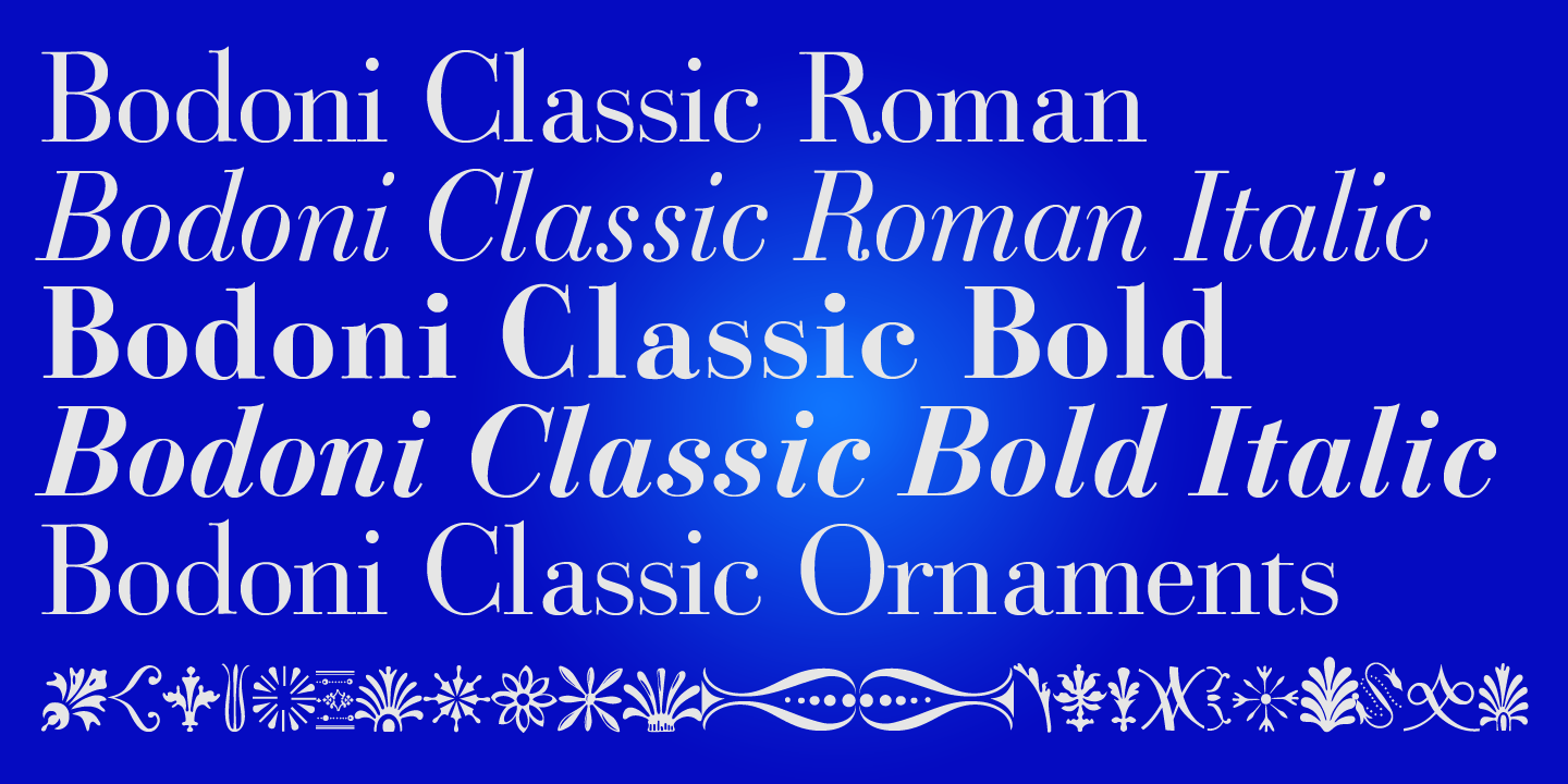 Ejemplo de fuente Bodoni Classic Text Cyrillic Roman