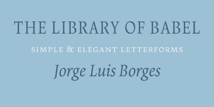 Ejemplo de fuente Borges Blanca