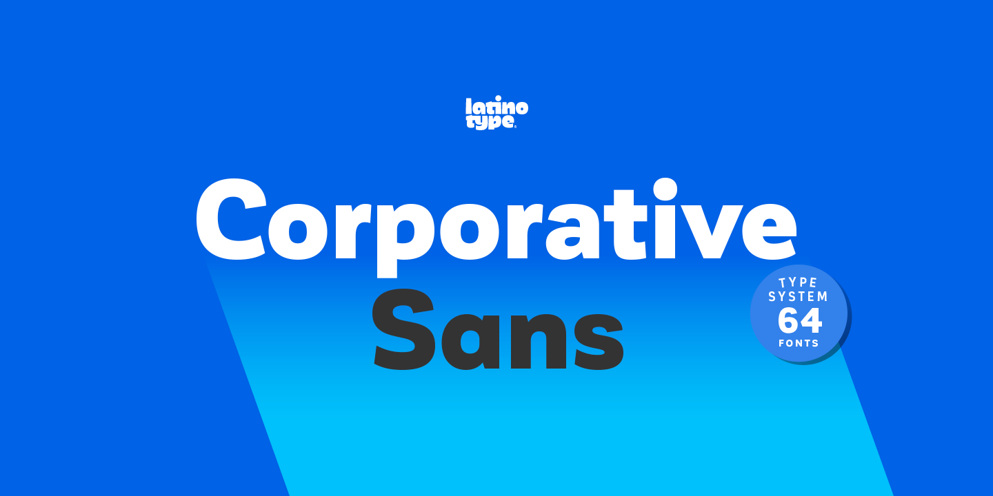Ejemplo de fuente Corporative Sans