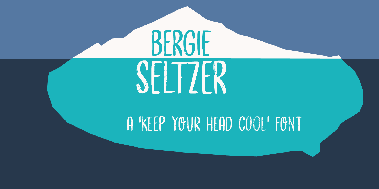 Ejemplo de fuente Bergie Seltzer Regular