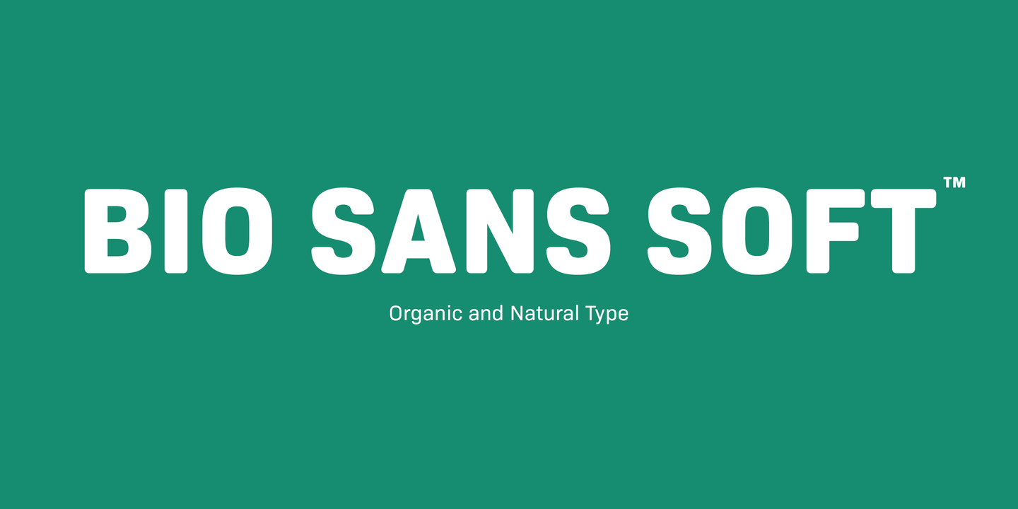 Ejemplo de fuente Bio Sans Soft SemiBold Italic