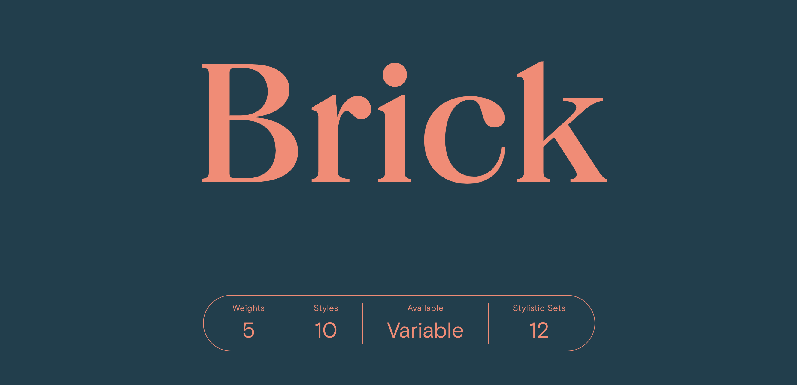 Ejemplo de fuente Brick Pro Display Medium