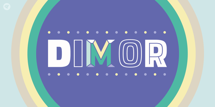 Ejemplo de fuente Dimor Diamond