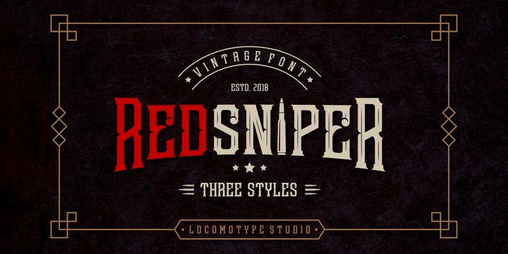 Ejemplo de fuente Redsniper Classic