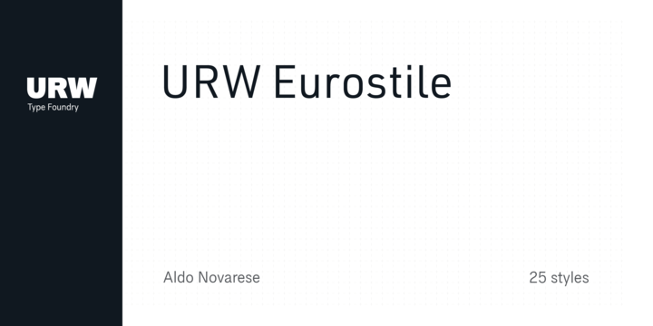 Ejemplo de fuente Eurostile Normal