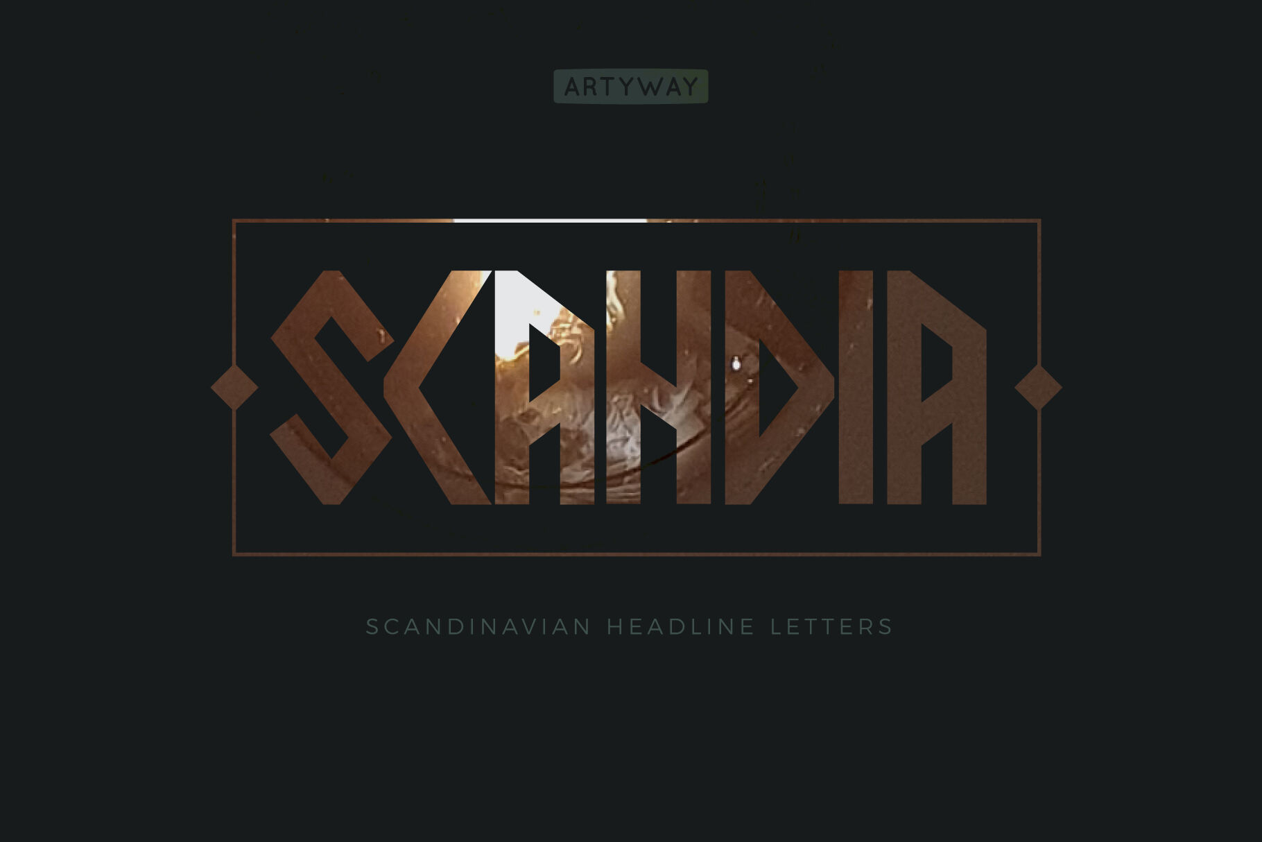 Ejemplo de fuente Scandia Line Light