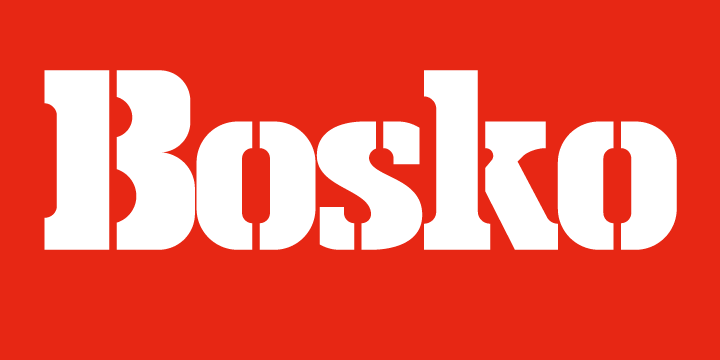 Ejemplo de fuente Bosko