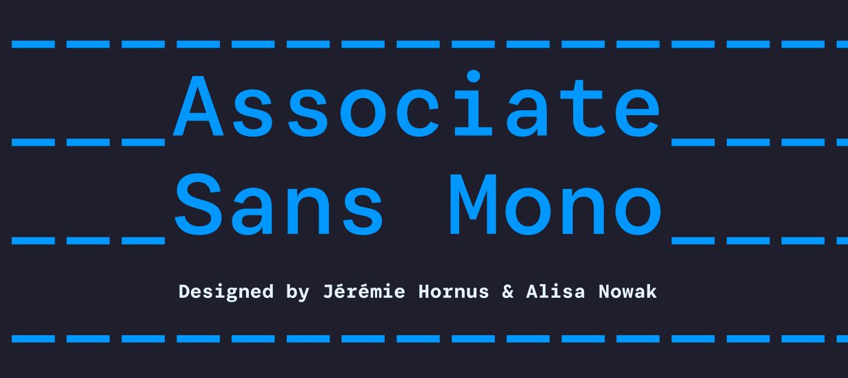 Ejemplo de fuente Associate Mono Bold Italic