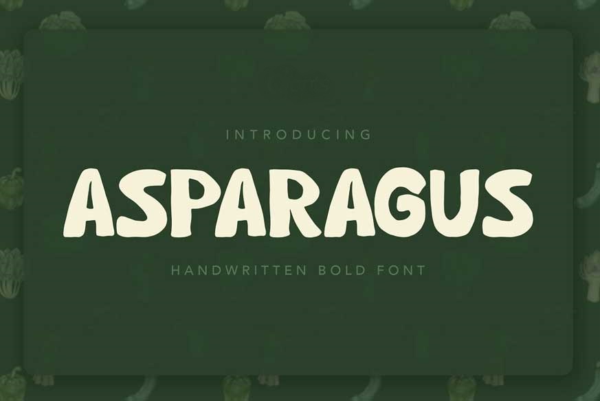 Ejemplo de fuente Asparagus