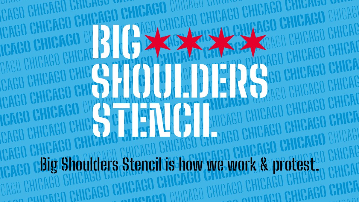 Ejemplo de fuente Big Shoulders Stencil Text