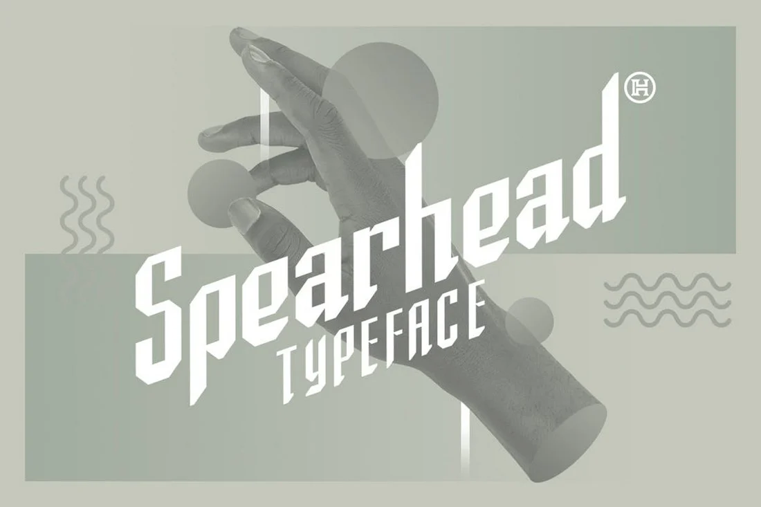 Ejemplo de fuente Spearhead