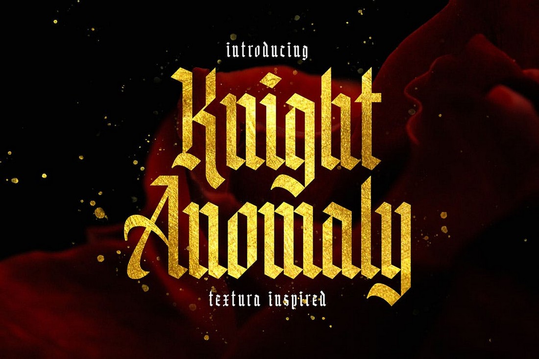 Ejemplo de fuente Knight Anomaly Regular