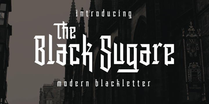 Ejemplo de fuente The Black Sugare