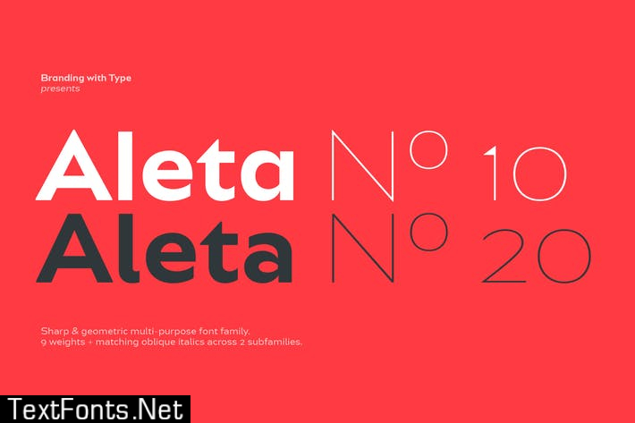 Ejemplo de fuente Bw Aleta No 10 Italic
