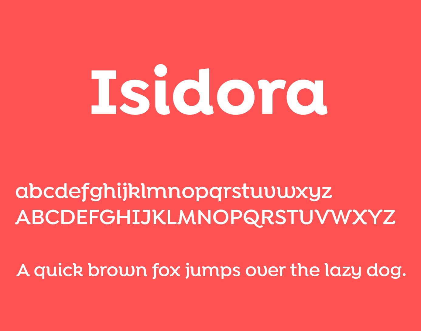 Ejemplo de fuente Isidora Alt Bold Italic