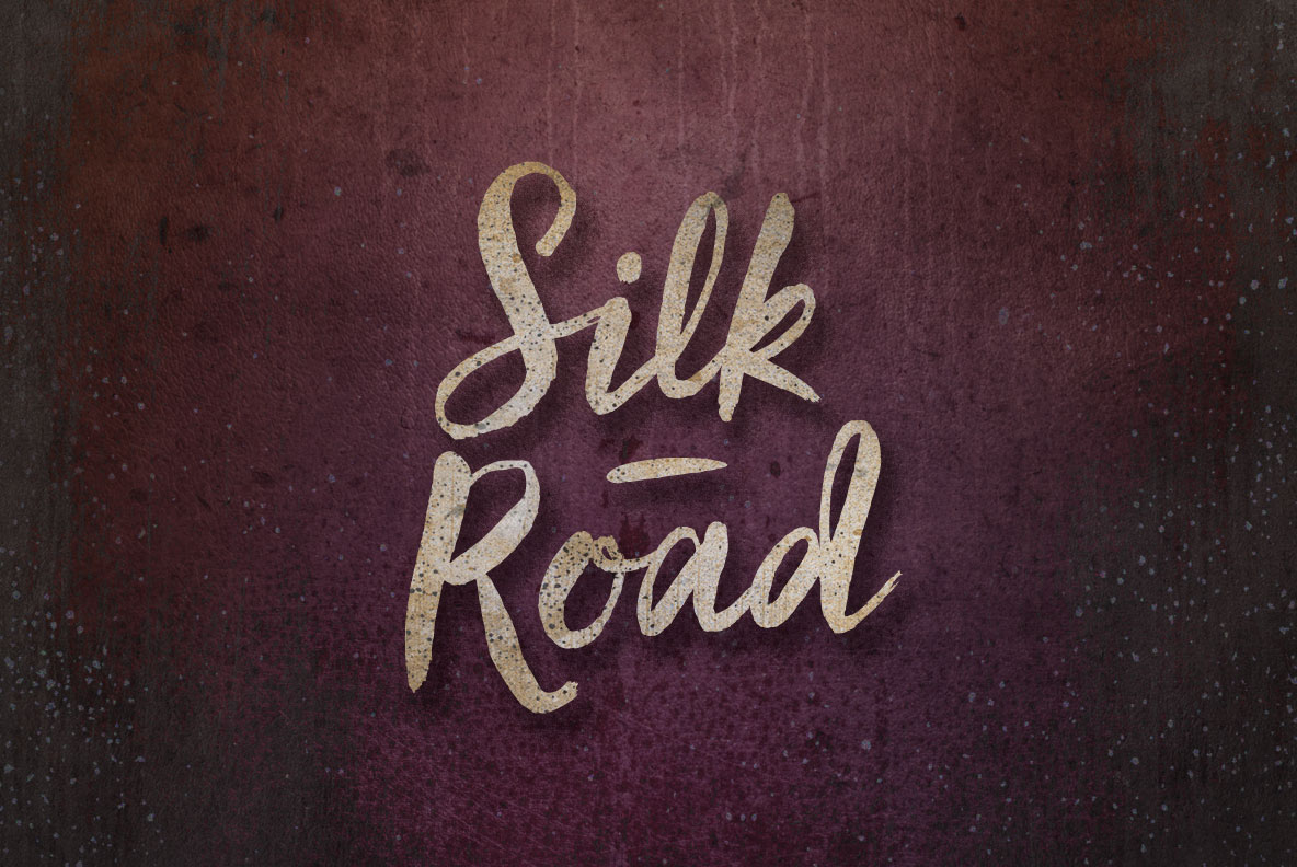 Ejemplo de fuente Silk Road Regular