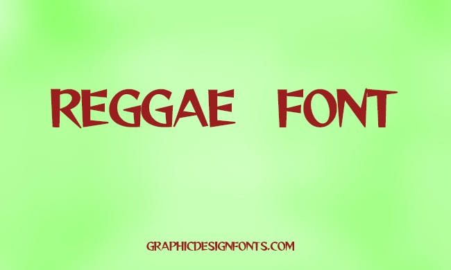 Ejemplo de fuente Reggae One