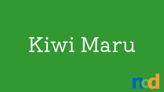 Ejemplo de fuente Kiwi Maru