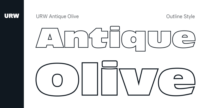 Ejemplo de fuente Antique Olive Italic
