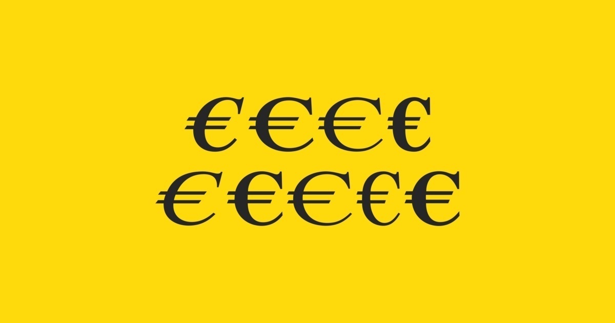 Ejemplo de fuente Euro Serif