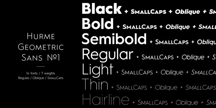 Ejemplo de fuente Hurme Geometric Sans No.4 Black Obl