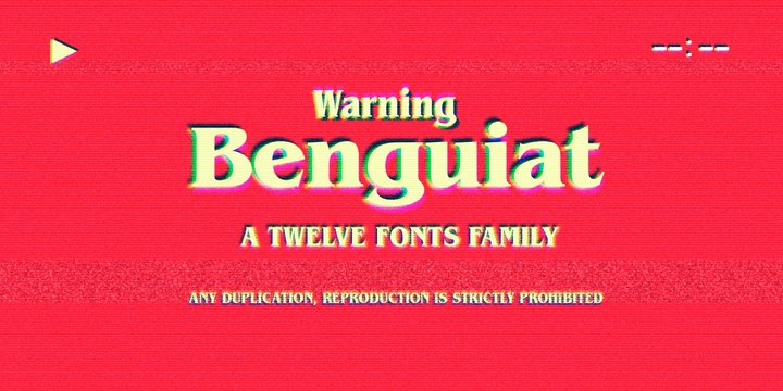 Ejemplo de fuente ITC Benguiat Bold Italic