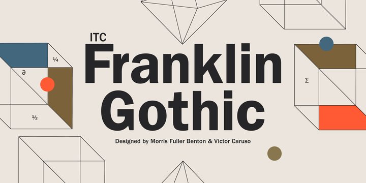 Ejemplo de fuente ITC Franklin Gothic Condensed Book Italic