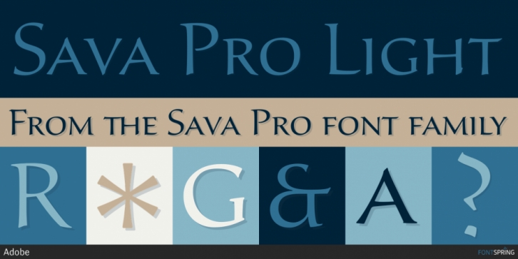 Ejemplo de fuente Sava Pro