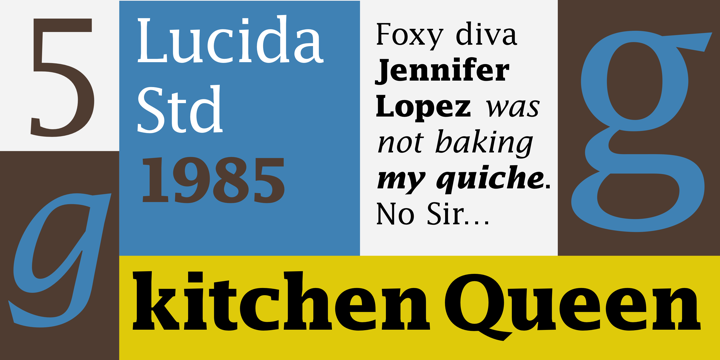 Ejemplo de fuente Lucida Bold Italic