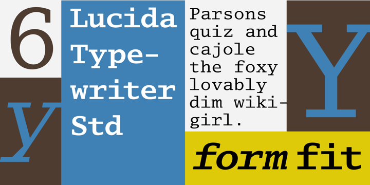 Ejemplo de fuente Lucida Typewriter