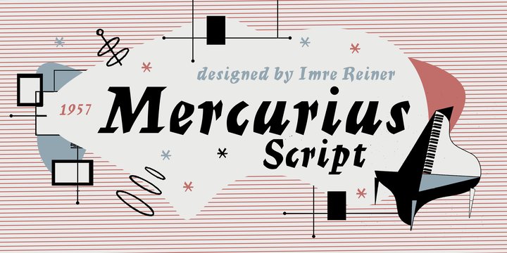 Ejemplo de fuente Mercurius Bold