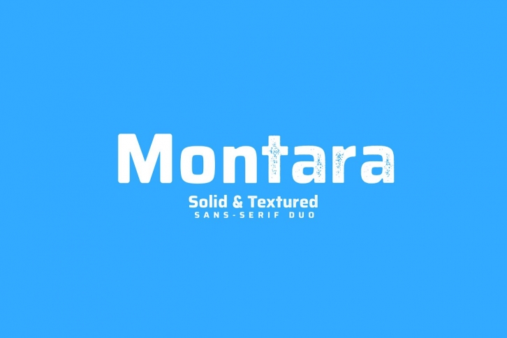 Ejemplo de fuente Montara Bold Initials